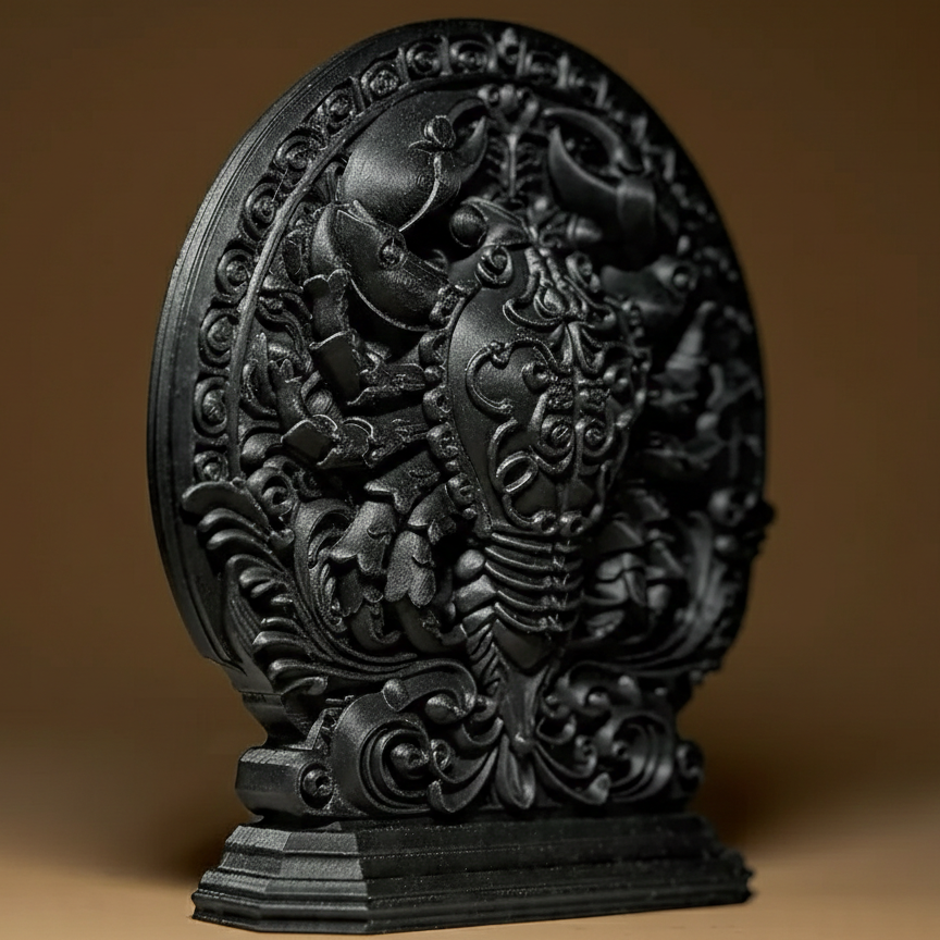 Sculpture Signe Astrologique Cancer - Statuette Zodiaque Design Moderne