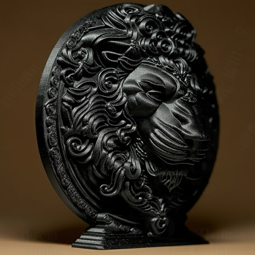 Sculpture Signe Astrologique Lion - Statuette Zodiaque Design Moderne