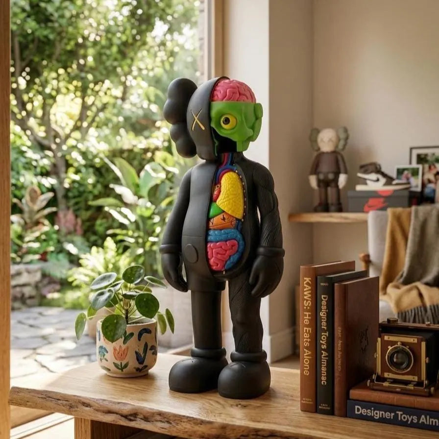 Figurine Style pop art style KAWS jusqu'à 90 cm - Figurine Art Toy Anatomie de style Bearbrick - Décoration XXL Salon Hypebeast Pop Art