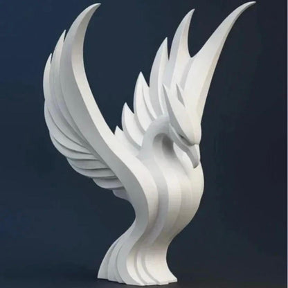 Sculpture Phénix Majestueux - Objet de Décoration Design Symbole de Renaissance