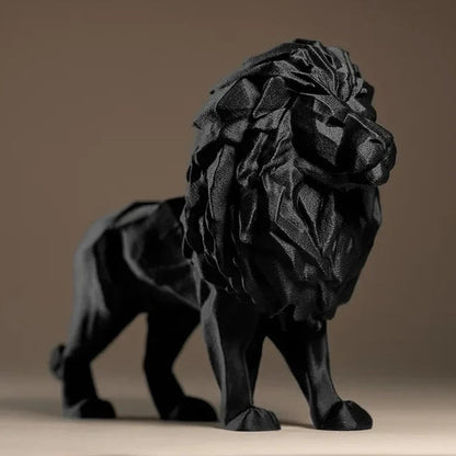 Sculpture de Lion Royal Design - Sculpture Décorative Moderne pour Salon