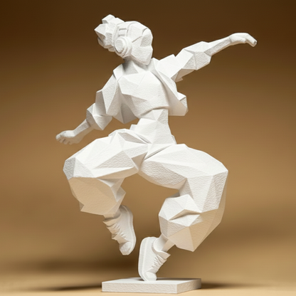 Figurine Danseur Hip-Hop Design - Décoration Urbaine et Artistique Moderne