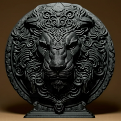 Sculpture Signe Astrologique Lion - Statuette Zodiaque Design Moderne