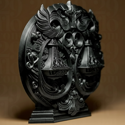 Sculpture Signe Astrologique Balance - Statuette Zodiaque Design Moderne