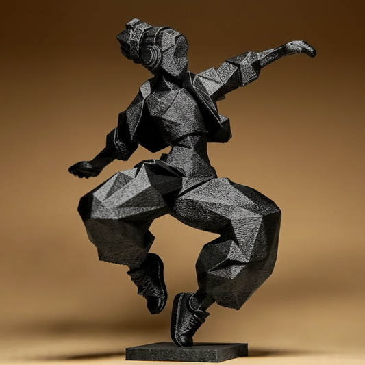 Figurine Danseur Hip-Hop Design - Décoration Urbaine et Artistique Moderne