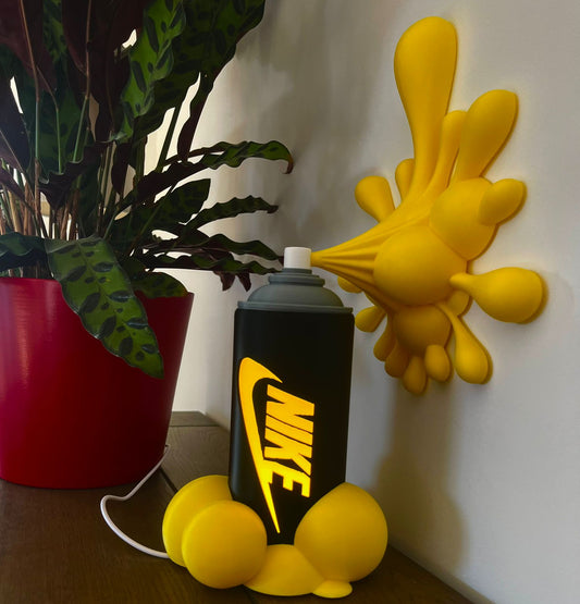 Lampe Bombe de Peinture Graffiti - Décoration Street Art Lumineuse