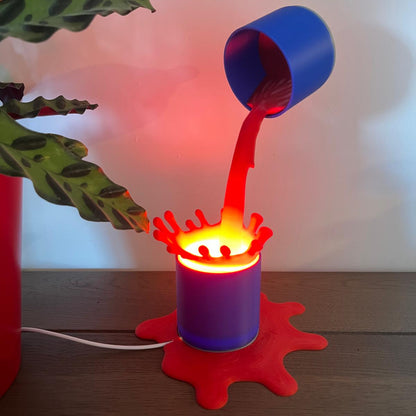 Lampe Bombe de Peinture Splash - Décoration Pop Art et Streetwear